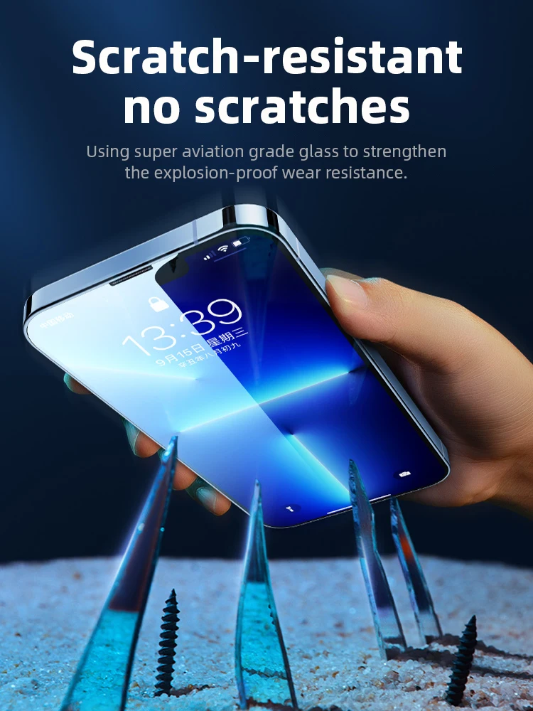 Премиум Защита экрана для iPhone 15 14 13 12 11 Pro plus Max закаленное стекло полное покрытие