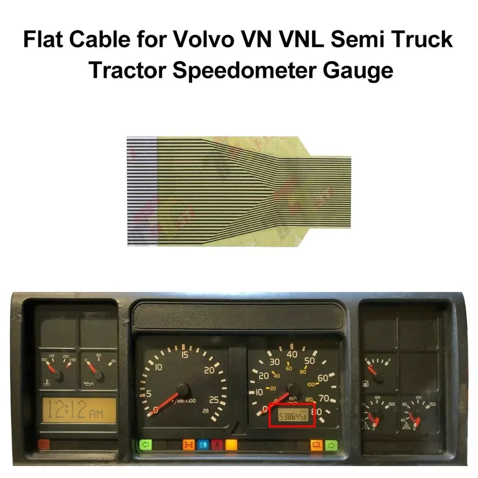 Фото Плоский кабель для приборной панели спидометра Volvo VN VNL Semi Truck Tractor №2