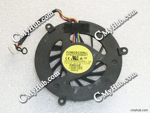 Вентилятор охлаждения для Dell Precision M6400 M6500 Forcecon DFS521305MH0T F9F6 3IXM2FAWI20 DC5V 0.5A 4Pin 5Wire GPU