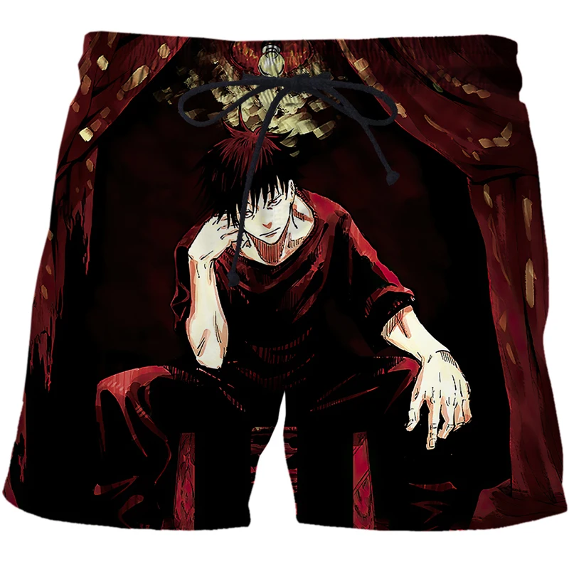 

New Anime Jujutsu Kaisen 3D Printed Swimming Shorts Man Summer Beachwear Loose Swim Trunks Kpop Swimsuits Shorts Beach Shorts