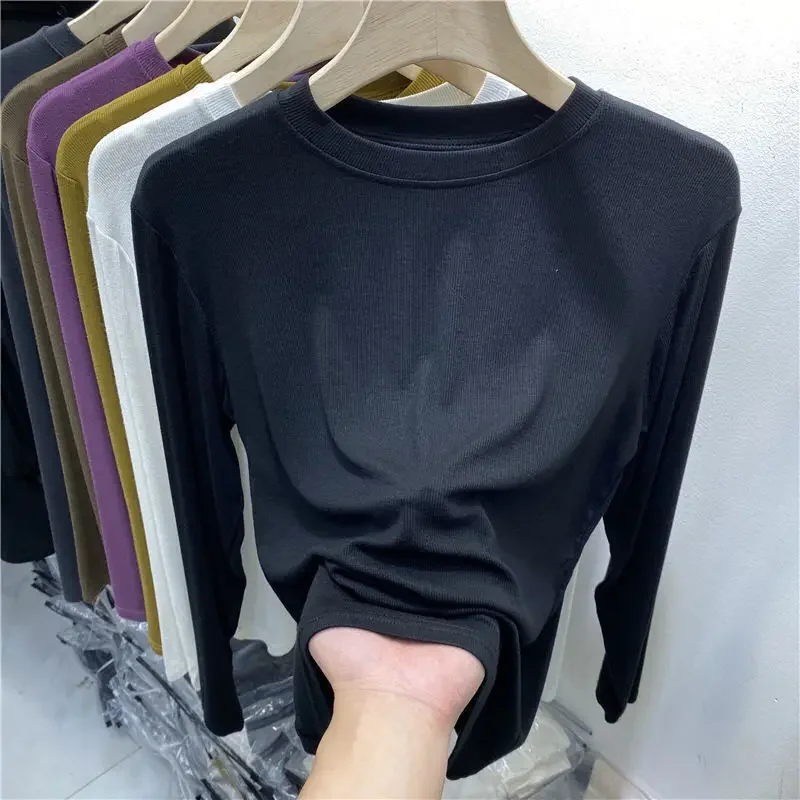 

Умеренная футболка с длинным рукавом и Ребристое нижнее белье gray22