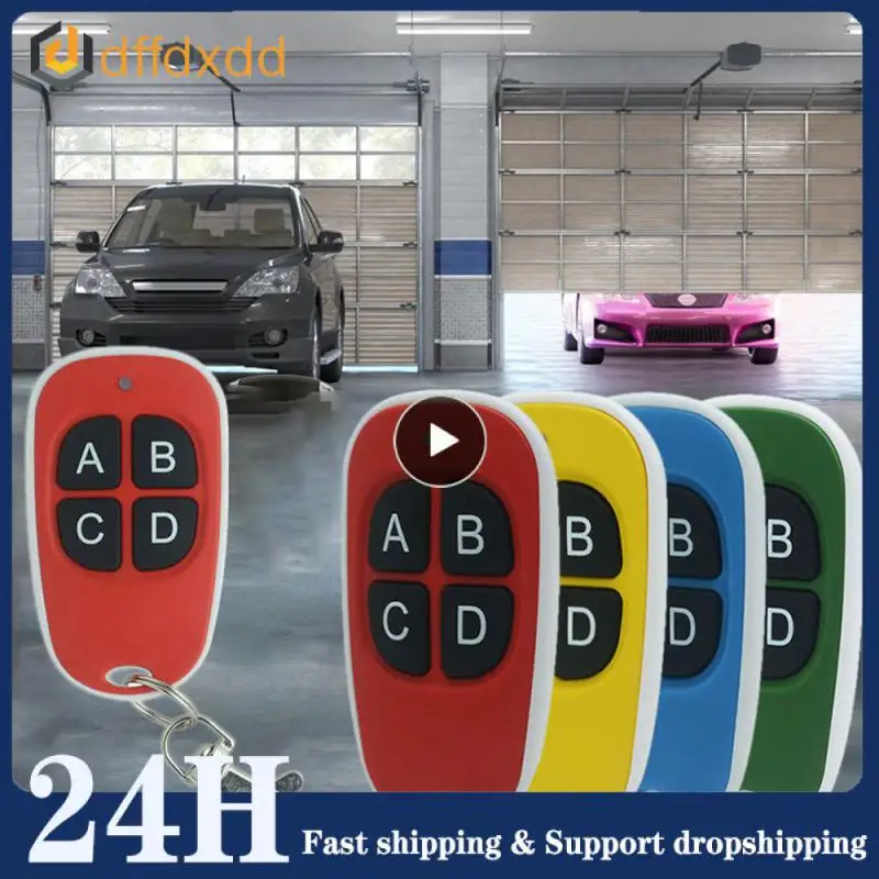 

1~8PCS Garage Door Remote Control 433MHz 4 Keys Copy Universal Remote Control Cloning electric gate Remote Controller Duplicator