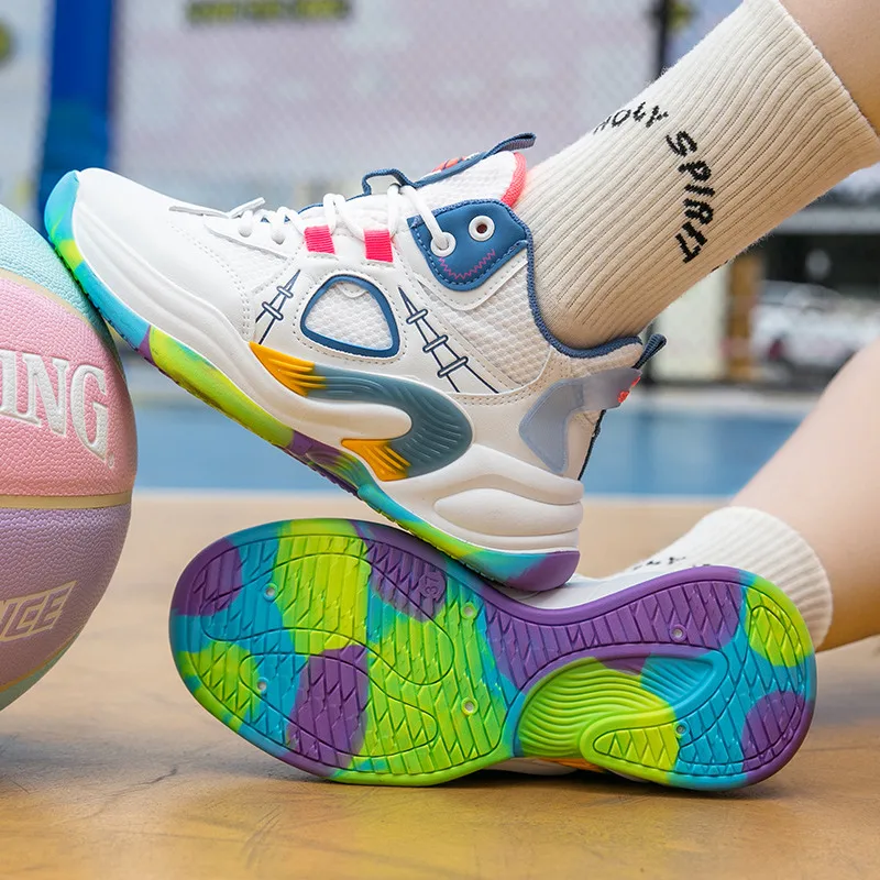 Fashion Colorful Chunky Basketball Sneakers for Men Women Couples Breathable High Men Sports Shoes 2022 Zapatillas De Baloncesto