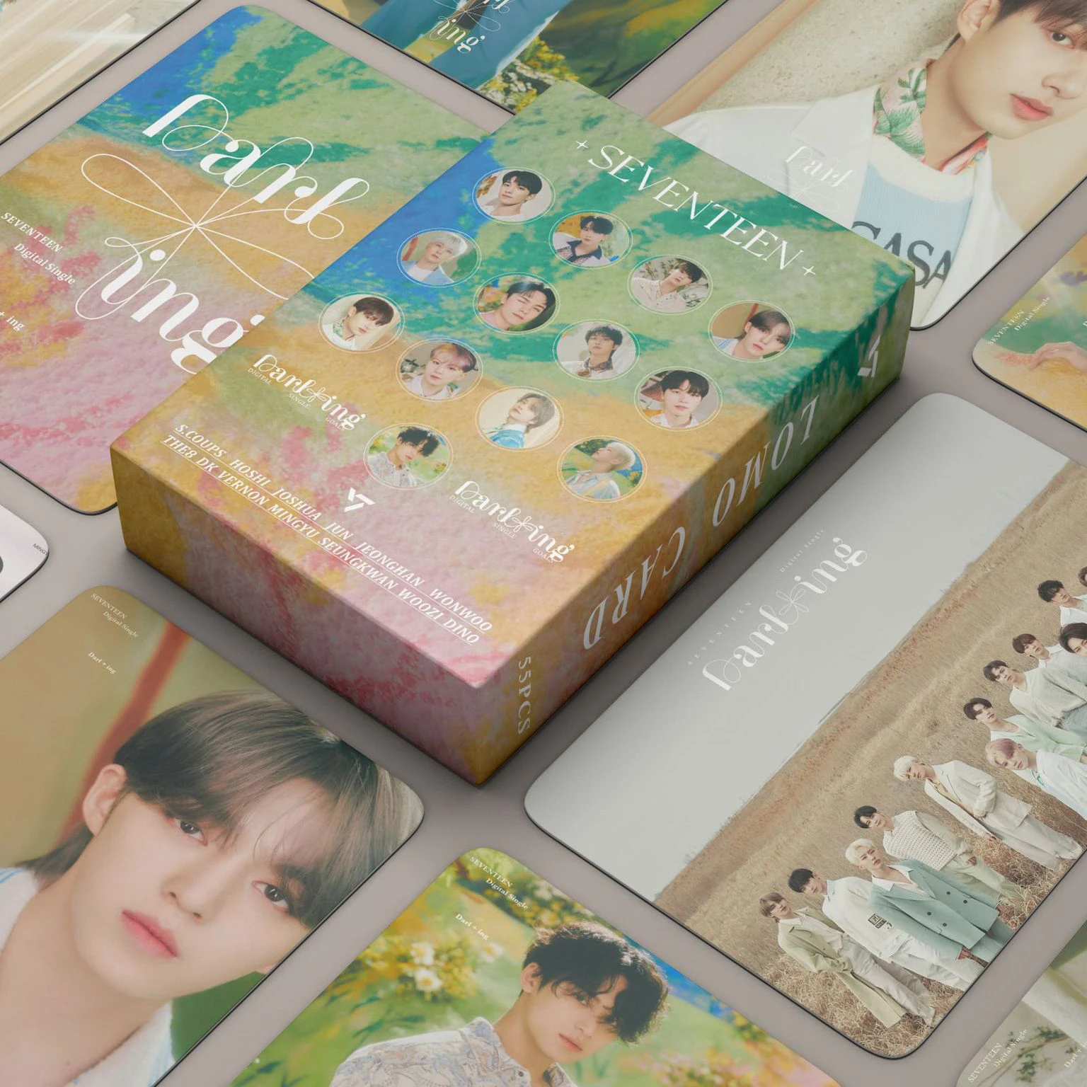 

55Pcs/Set Kpop Seventeen Photocards darling Lomo Cards 2023 TXT TEMPTATION Album Photo Card Postcard for Fans