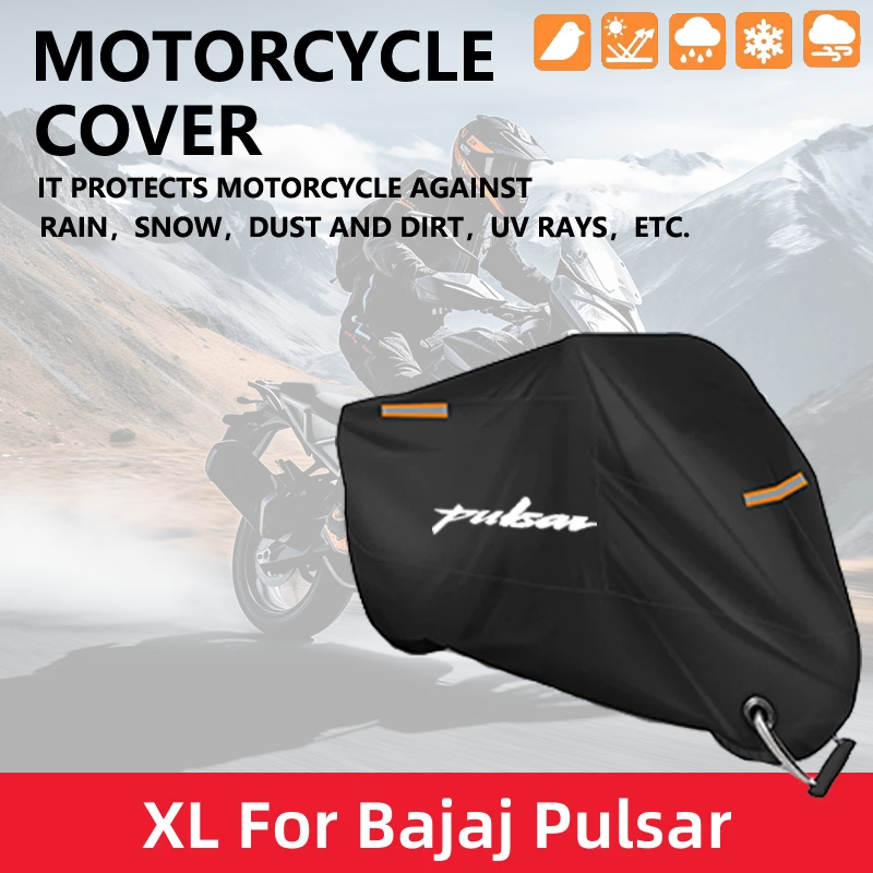 

Motorcycle Waterproof Full Cover For Bajaj Pulsar 200 NS/200 RS/200 AS 200RS 200NS 200AS Outdoor UV Protector Rain Dust Sunshade
