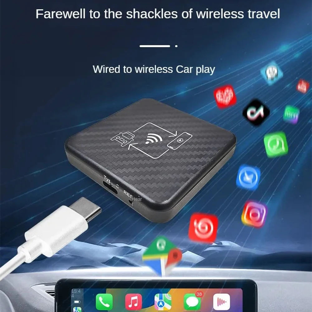 Android Carplay AI Box Беспроводной Адаптер Mirrorlink С Голосовым Управлением BT WiFi Key Для