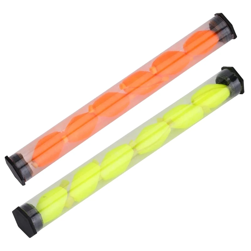 

6Pcs Plastic Tube Highly Visibility Fishing Float Foam Strike Indicators For Fly Fishing Accessories Shape