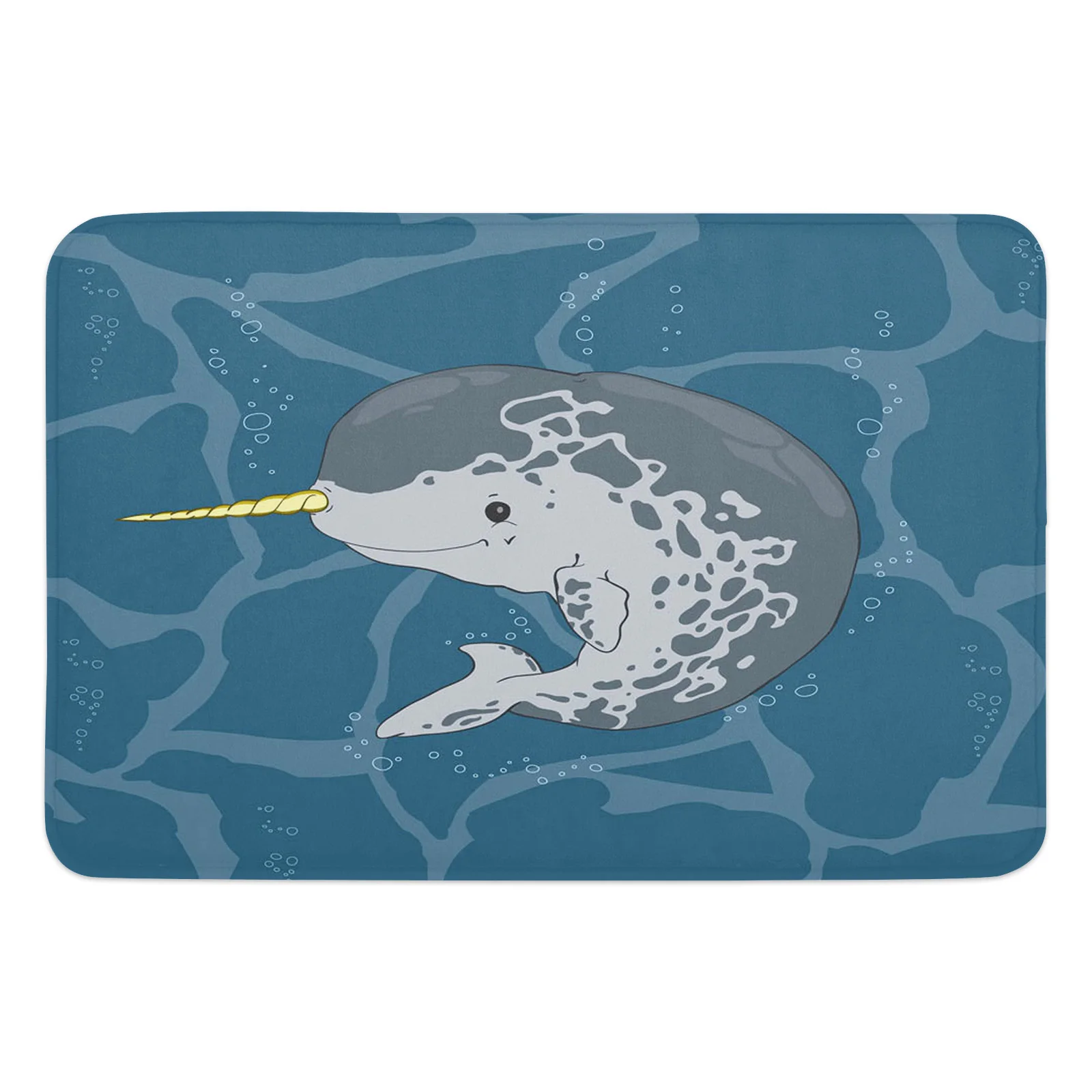 

Marine Lovely Animal Gray Printed Door Mat Rugs For Bedroom Anti-slip Entrance Printed Door Mat Carpets In Living Room