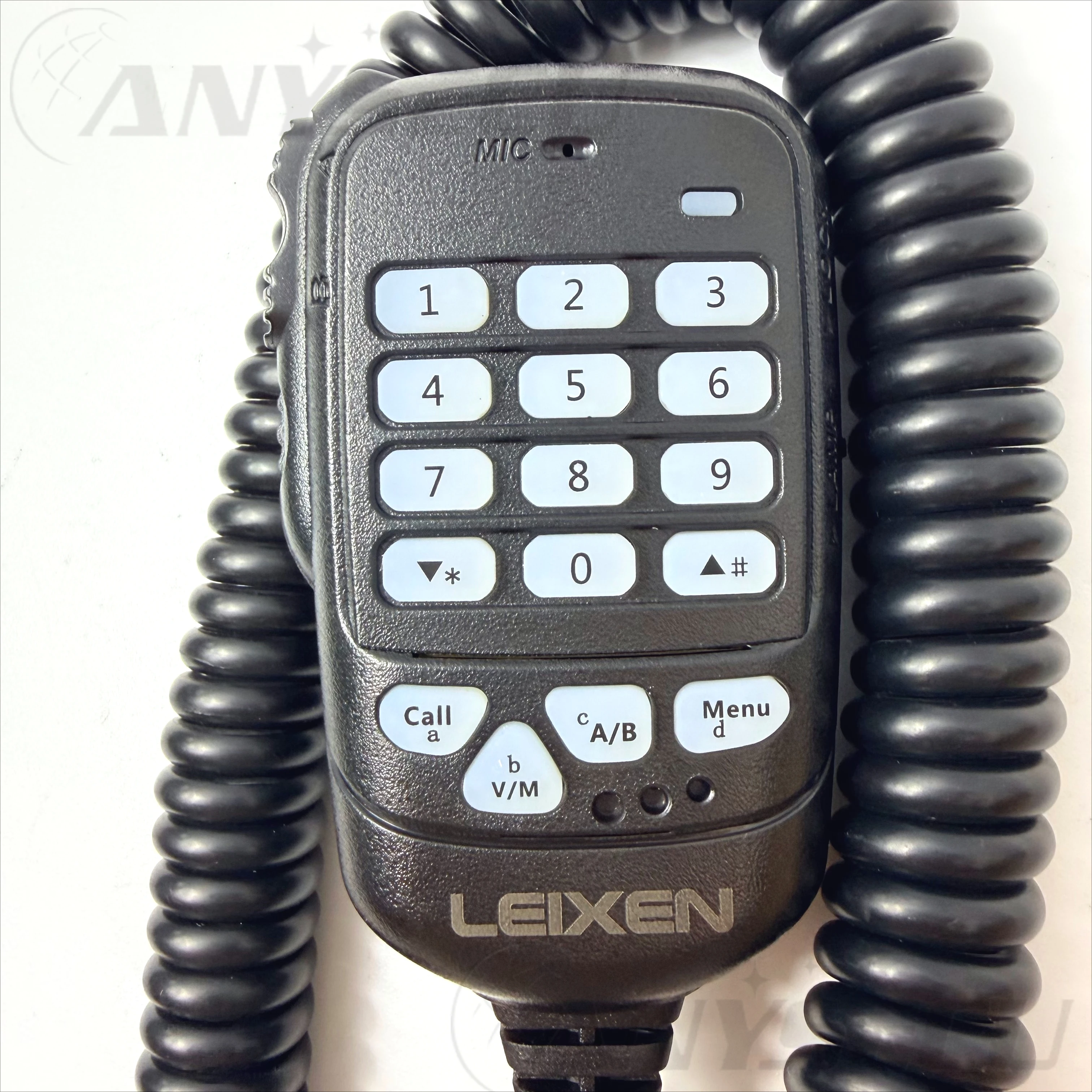 Микрофон WV-898SP для мобильных радиостанций Leixen VV-898SV VV-808, 25 Вт, с DTMF-клавиатурой, прочный и долговечный, черный (art.: 3920db4676d1f) - 3920db4676d1f