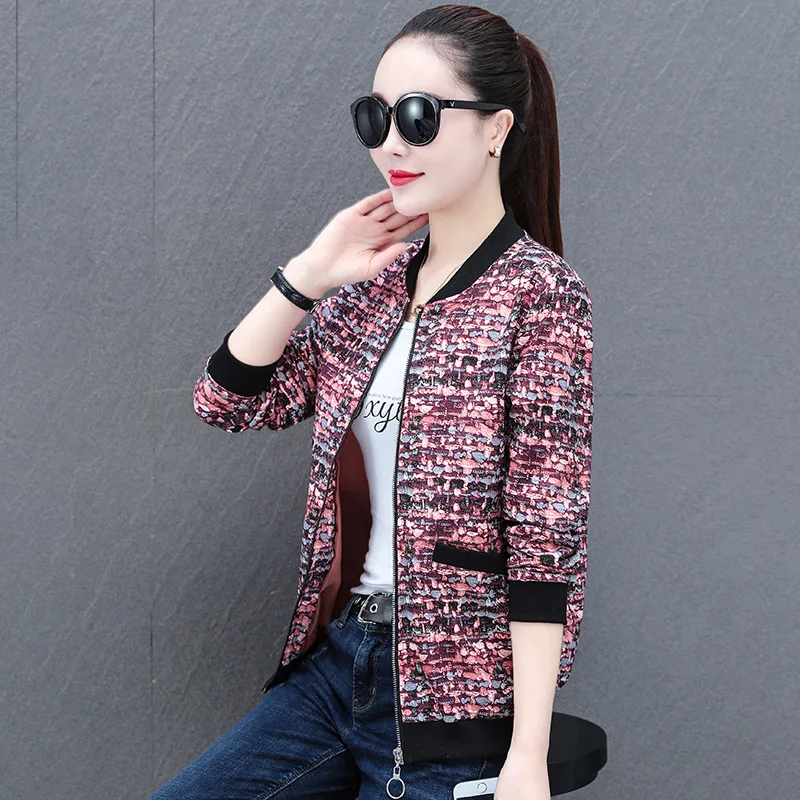 

DHfinery Spring Autumn Plaid Jacket Women Long Sleeve Casual Slim Blazers Black Red Blue Elegant Office Suit Coat Bs2201