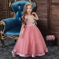 Christmas Teenage Evening Girls Dress for Prom Party Baby Clothes Princess Satin Wedding Birthday Gown Red Dresses for Teens