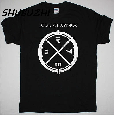 

new arrived summer men t shirt short sleeve CLAN OF XYMOX LOGO SHIRT DARKWAVE GOTHIC ROCK SYTHPOP T-SHIRT fashion tees
