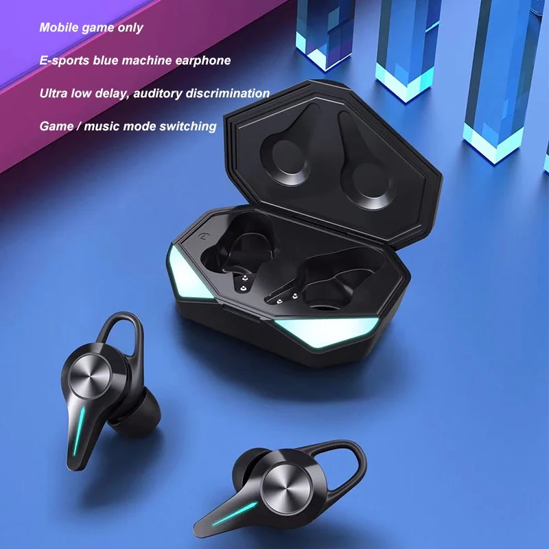 

K5 TWS Bluetooth Gaming Headset No Delay 9D Hifi Stereo Wireless Headphones Earbuds With Mic For All Smartphones