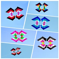 free shipping new 3d delta kite flying outdoor fun toys adults kite pump kevlar line large kite