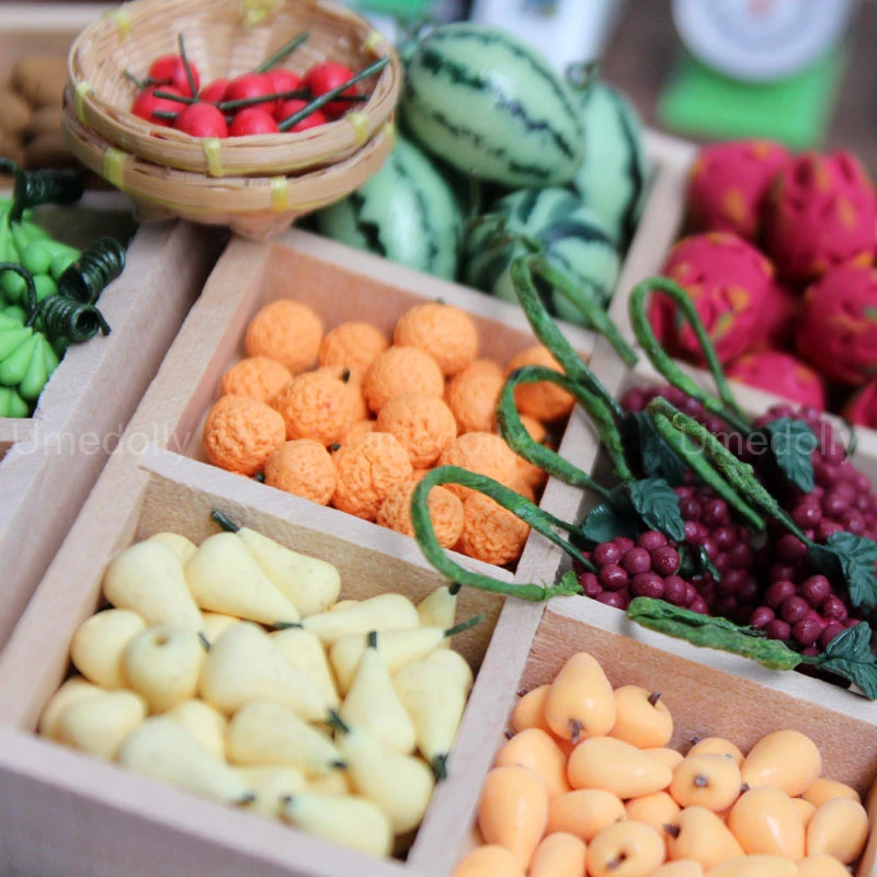 1:12 миниатюрный кукольный домик фруктовый водяной клубника ролевая игра еда