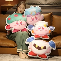 32cm kirby series pillow cartoon anime star kirby kawaii funny modeling soft cushion girls room sofa decorations office cushion