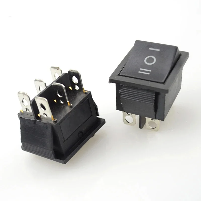 2-х дюймовый KCD4 Sakelar Daya Rocker ON-OFF-ON 3 Posisi 6-контактный 15A 250VAC/ 20A 125VAC