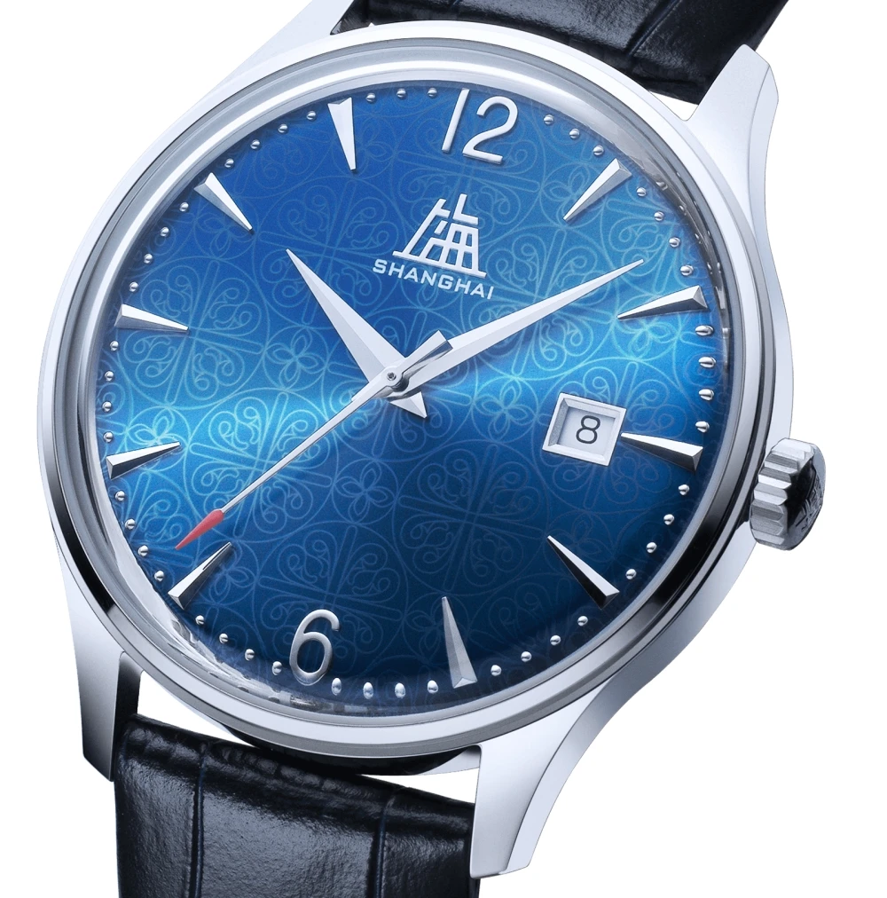 NEW Shanghai Watch 39mm Automatic Mechanical Wristwatch Luxury Men's Watch Sapphire Waterproof BLOSSOMS Gift Box reloj hombre