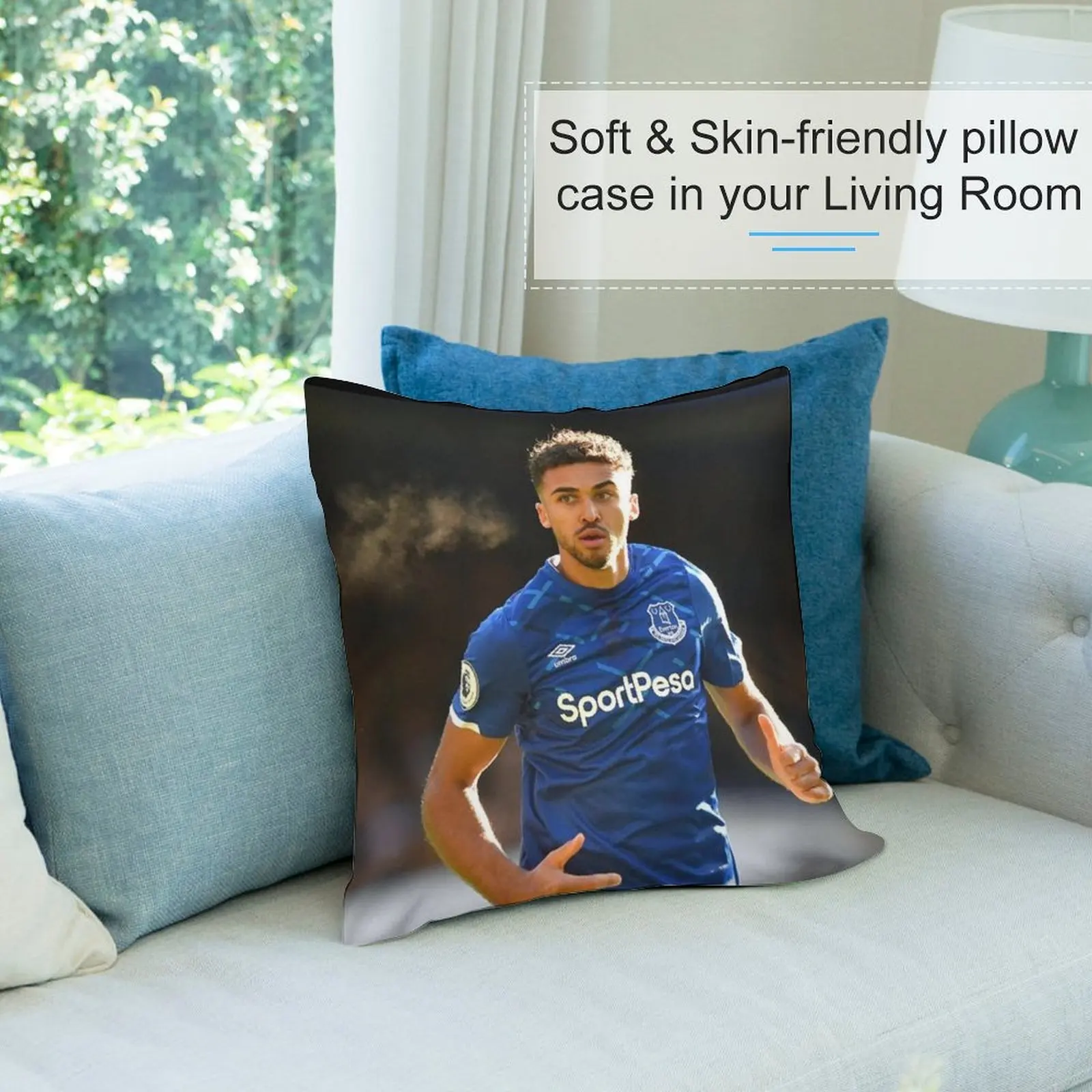 Рождественская декоративная подушка Dominic Calvert-Lewin #545 для дома