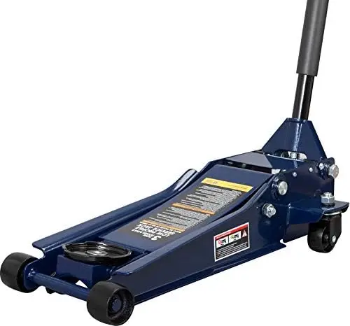 

Hydraulic Low Profile Service/Floor Jack with Dual Piston Quick Lift , 4 Ton (8,000 lb) Capacity, Blue