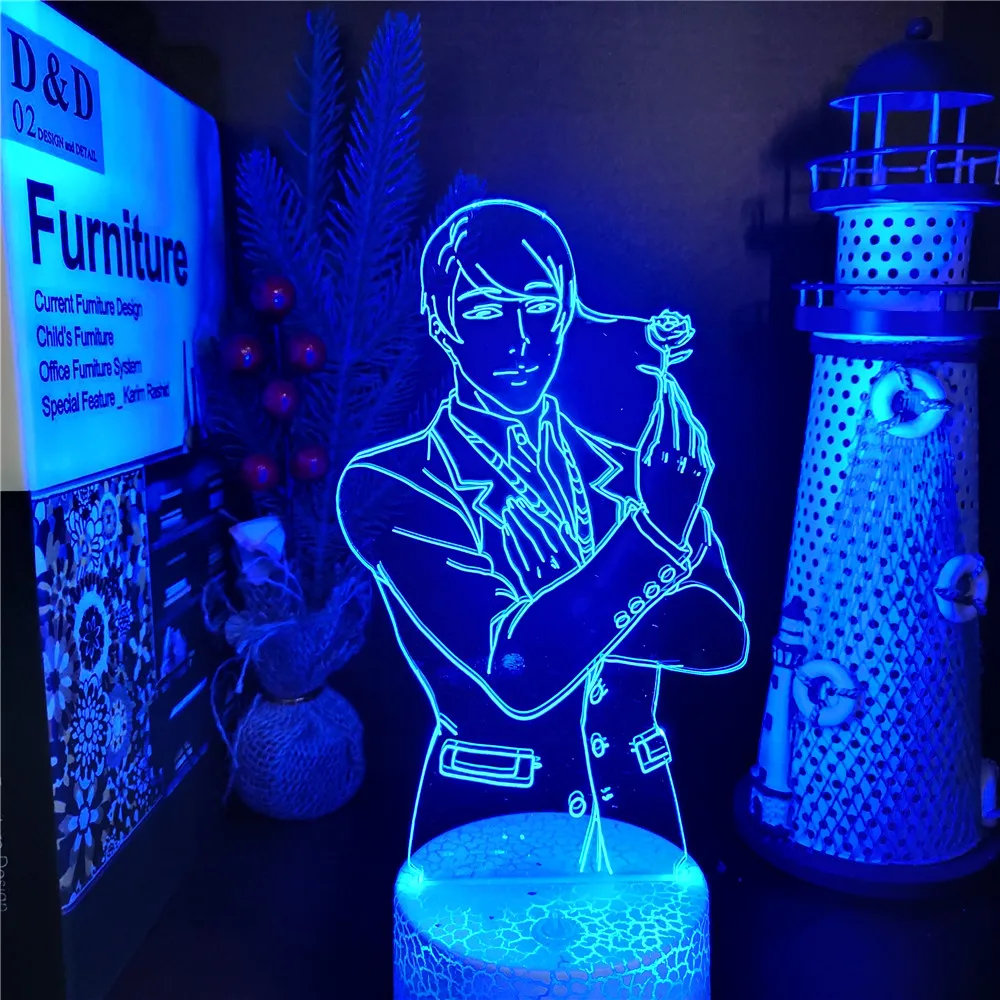 

Tokyo Ghoul Anime Led Light Tsukiyama 3D Illusion Lamp Manga Lampara Acrylic Night Lamp For Kids Gift Bedroom Decor Nightlights