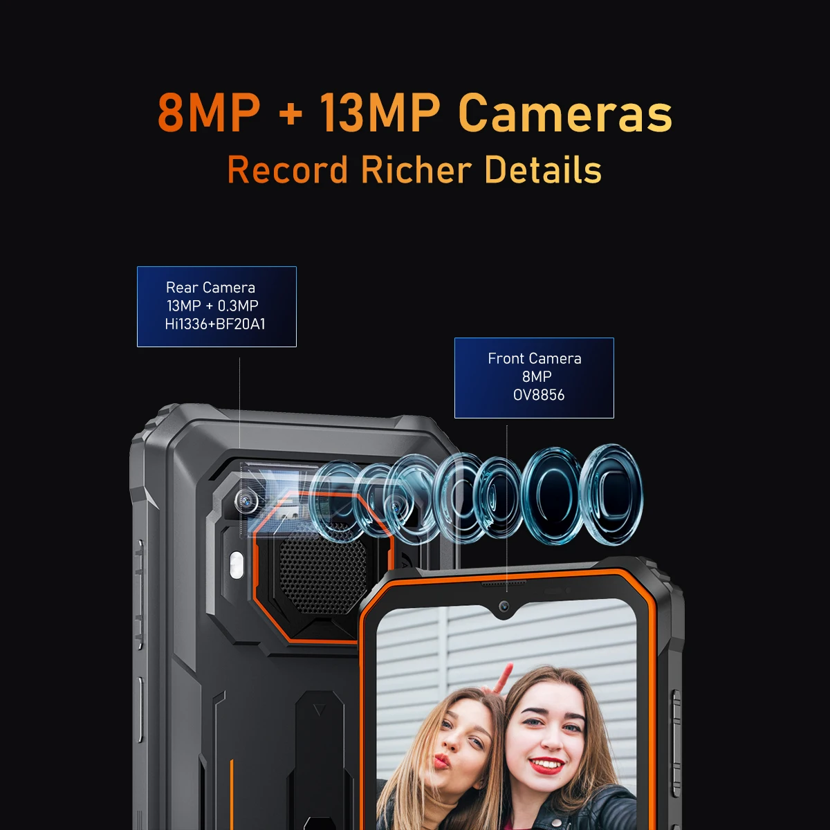 Blackview BV6200 Pro Android 13 6 56 дюйма Прочный Celular IP69 Водонепроницаемый Helio P35 ГБ 128 13000 мАч 18