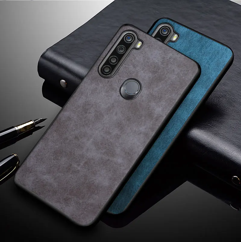 Fashion Leather Case For Xiaomi Redmi Note 8 Pro 8T Luxury Business Style Soft PU Back Cover for redmi note 8t 8 8 pro 2021 case