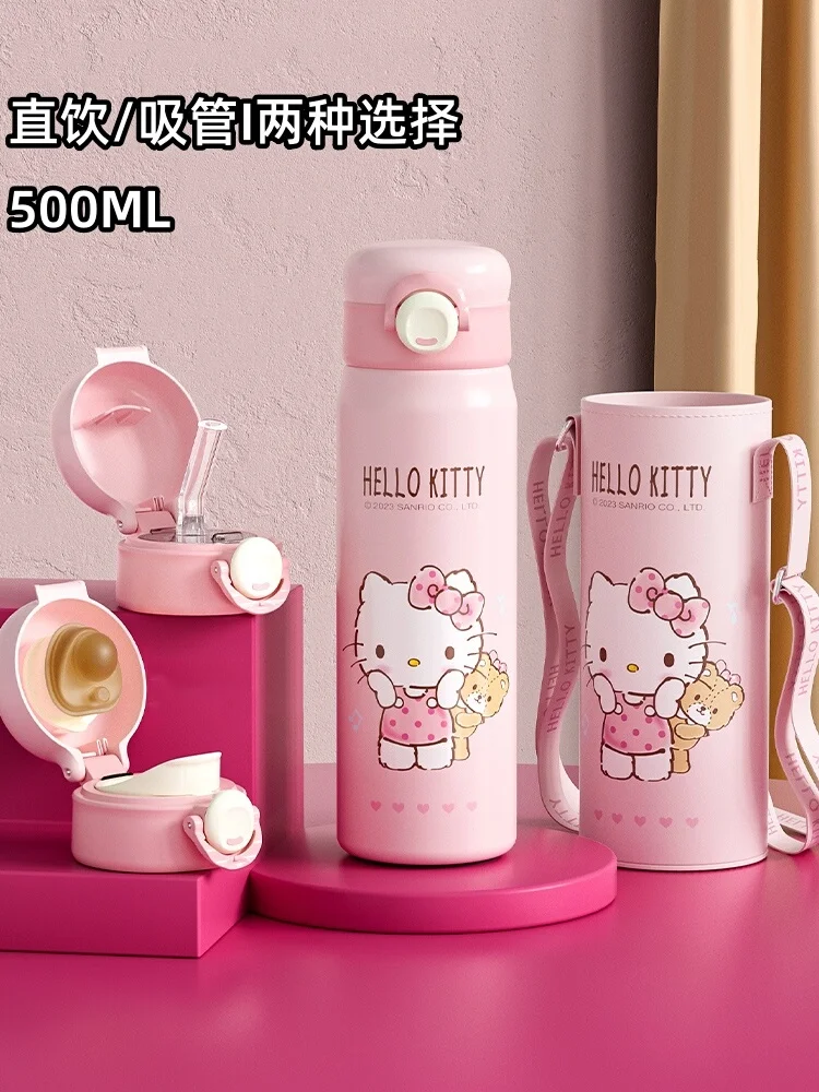 MINISO оригинальная Disney зернистая изолированная чашка с соломинкой для девочек