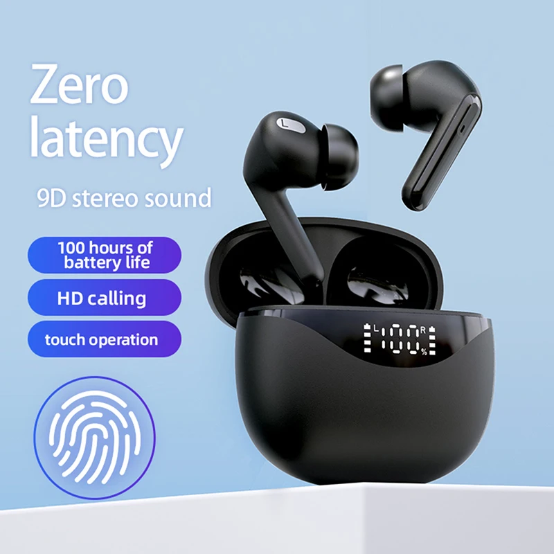 

KLUZOY True Wireless Headsets Stereo Bass Bluetooth Earphones Digital Battery Case TWS Headphone for Xiaomi Huawei Mini Earbuds