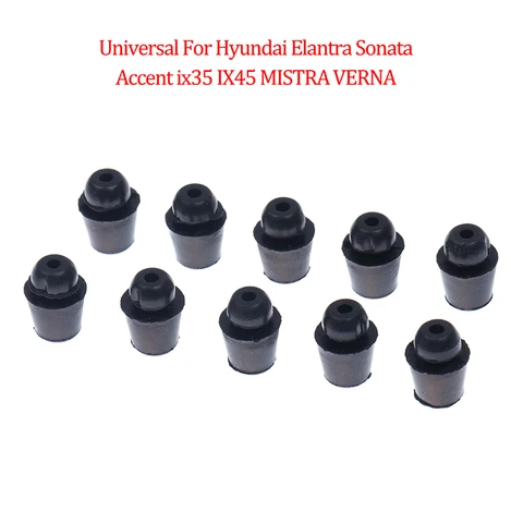 10 шт. универсальные амортизаторы для автомобильных дверей, буферная резиновая накладка, резиновая накладка, Противоударная крышка для Hyundai Elantra Sonata Accent ix35 IX45 MISTRA