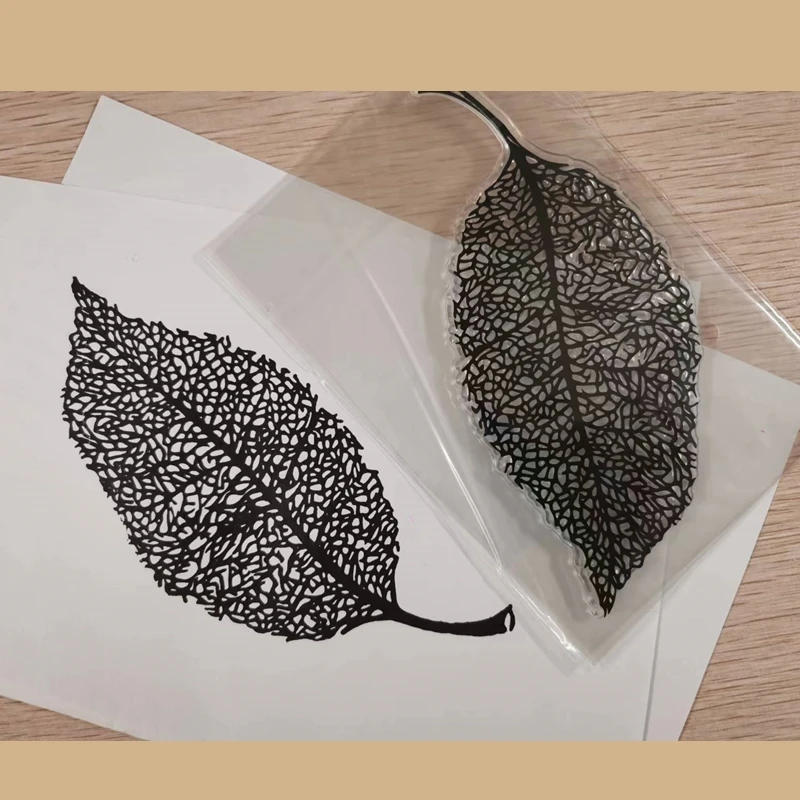 

2022 Christmas Clear Stamp Hollow Out Leaf Veins Background Metal Cutting Dies Scrapbooking Embossing Frames Card Craft