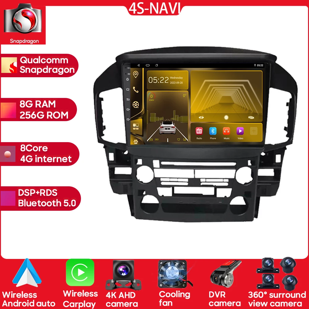 

Car Radio For Lexus RX300 1997-2003 for Toyota Harrier 1998 Right Left Hand Drive 5G WIFI DSP No 2din DVD BT