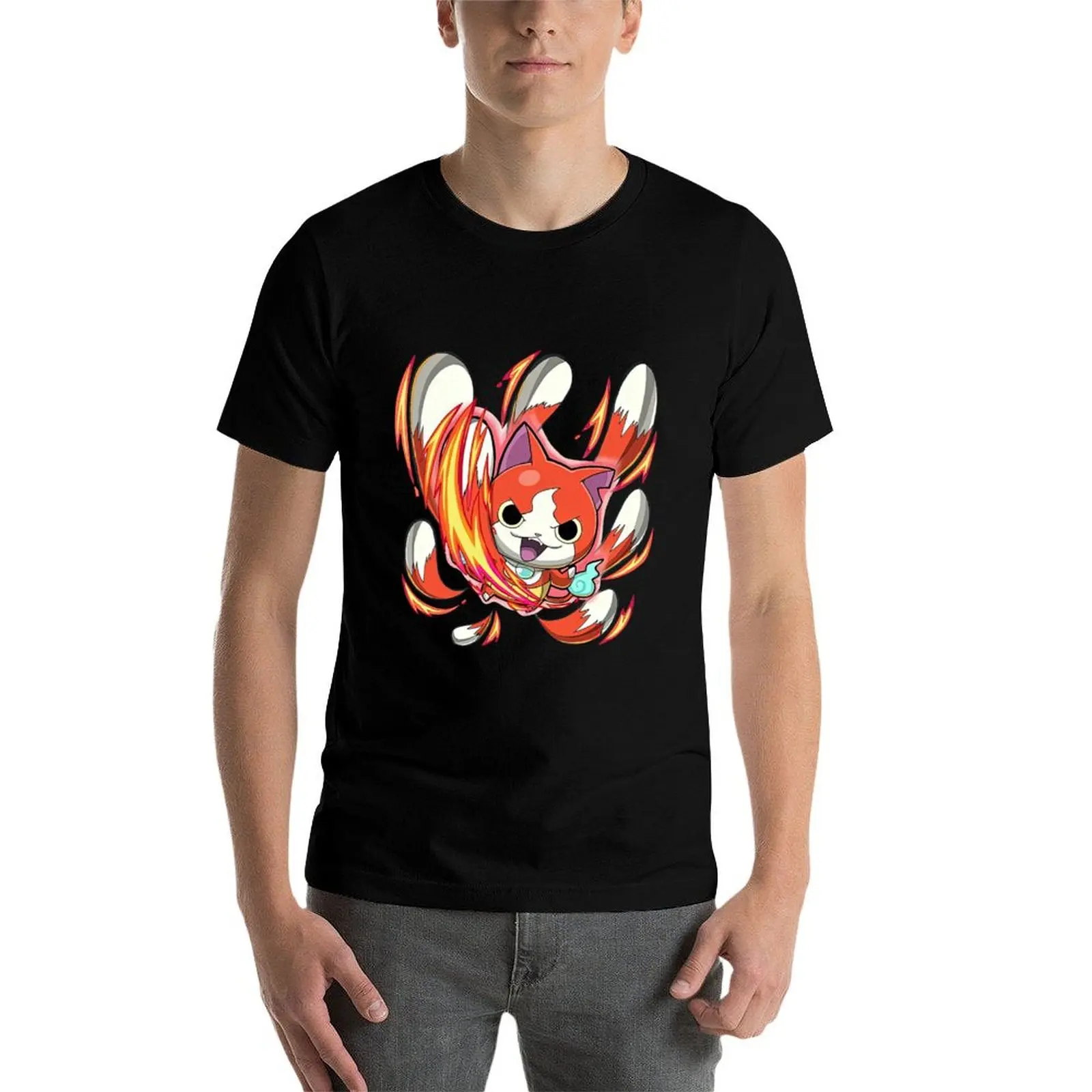 Фото Симпатичная футболка Yokai Watch, спортивный топ с короткими рукавами, спортивный крой №4