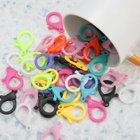 10pcs colorful plastic lobster clasp hooks clips connectors for jewelry making diy christmas gift mask chain accessories