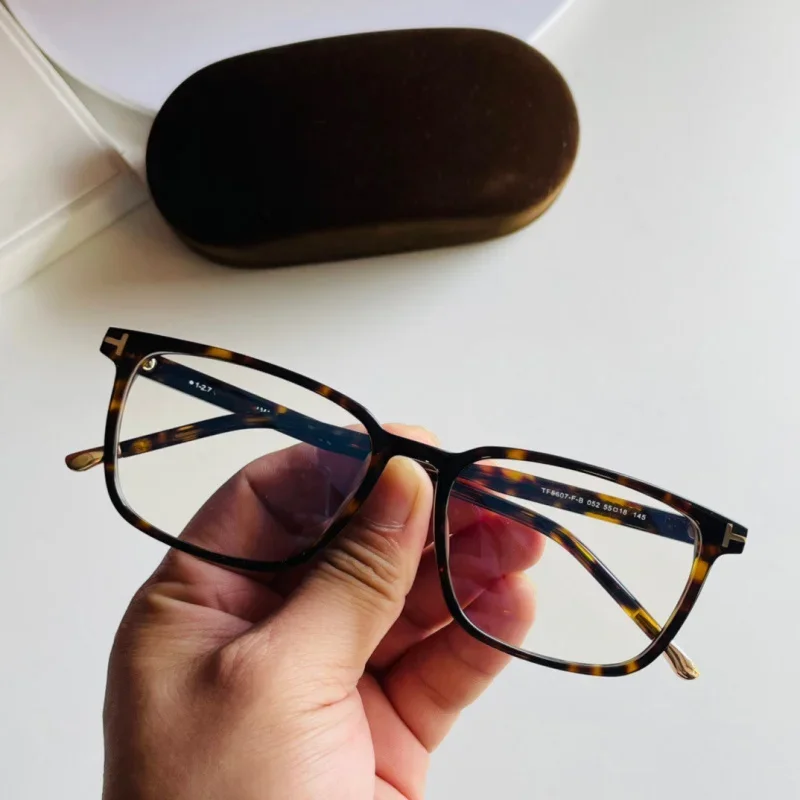 Бренд Tom винтажная квадратная оптическая оправа для очков модная ацетатная