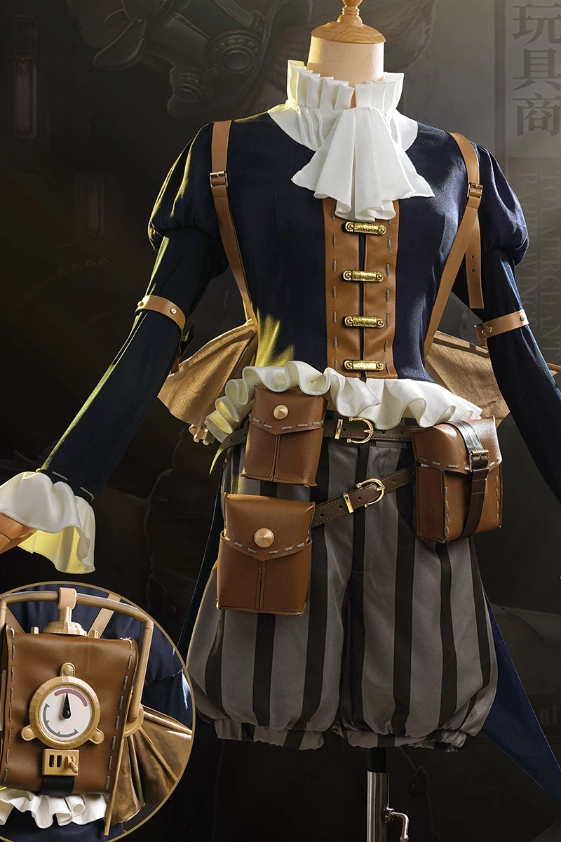 COS-HoHo Identity V Anne Lester Toy Merchant Miss Paper Wings QiZhen Модный игровой костюм Косплей Костюм