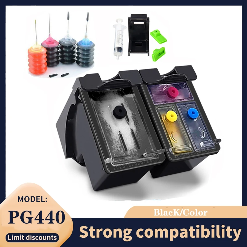 

Сменный картридж vilaxh PG440 CL441 для Canon PG 440 CL 441 440XL, чернильный картридж для Pixma MG4280 MG4240 MX438 MX518 MX378