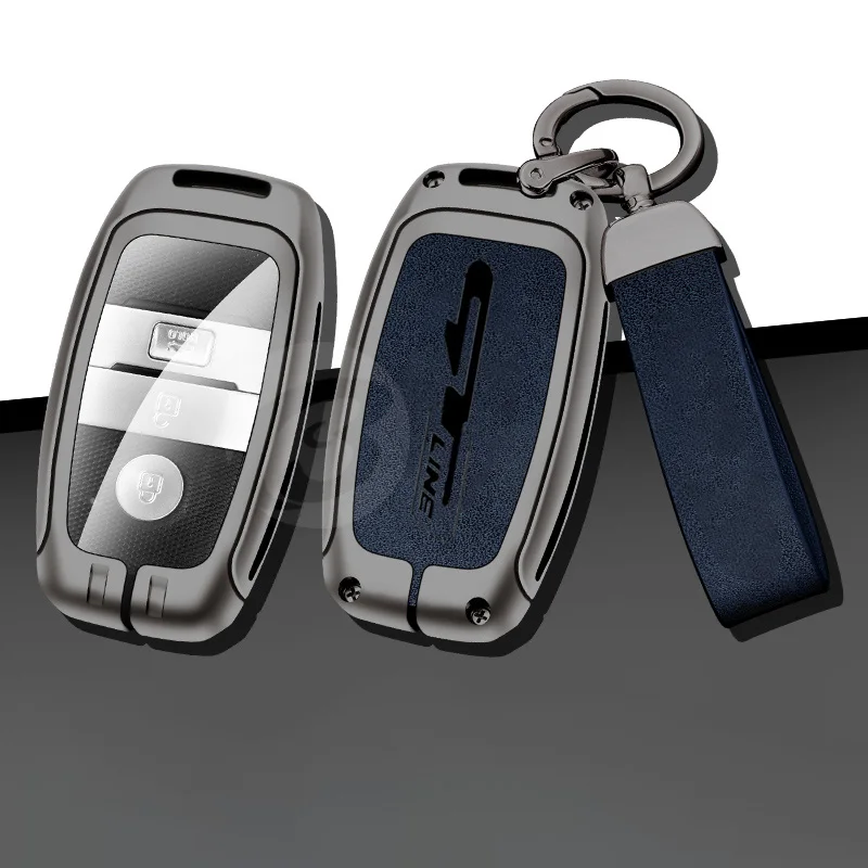 

Zinc Alloy Car Key Case Shell Cover for Kia GT Line K3 KX3 K5 KX5 KX7 Protective Key Bag with Metal Keychain Auto Accessories