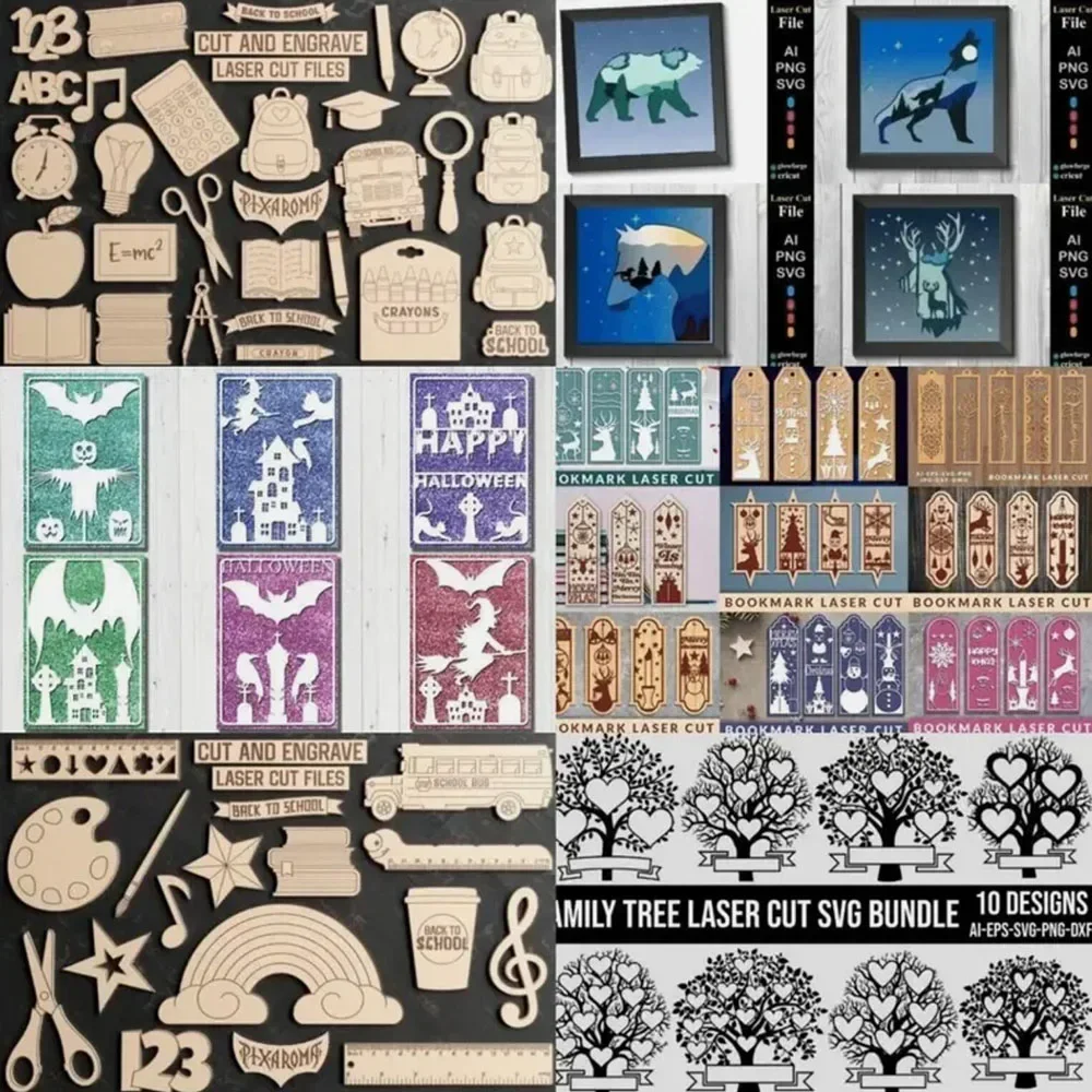 

Набор векторных файлов для лазерной резки 2000 шт