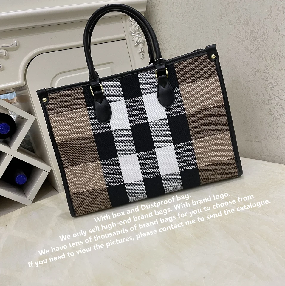 

Design high-quality new ladies shopping bag canvas diagonal large travel bag shoulder bag large capacity handbag 45cm 50cm