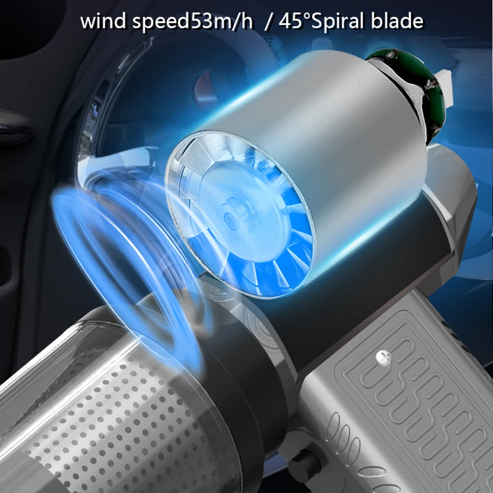 Высокоскоростной мини-вентилятор для воздуховода 130000 об./мин. 4000 мАч