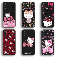 cute hello kitty phone case for huawei honor 30 20 10 9 8 8x 8c v30 lite view 7a pro