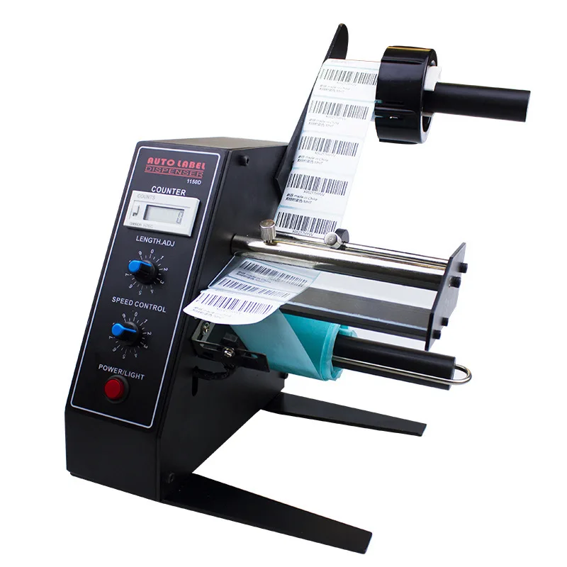 1150D Auto Label Dispenser Stripper Speed Control Counting Intelligent Induction Separation Tearing Labeling Machine