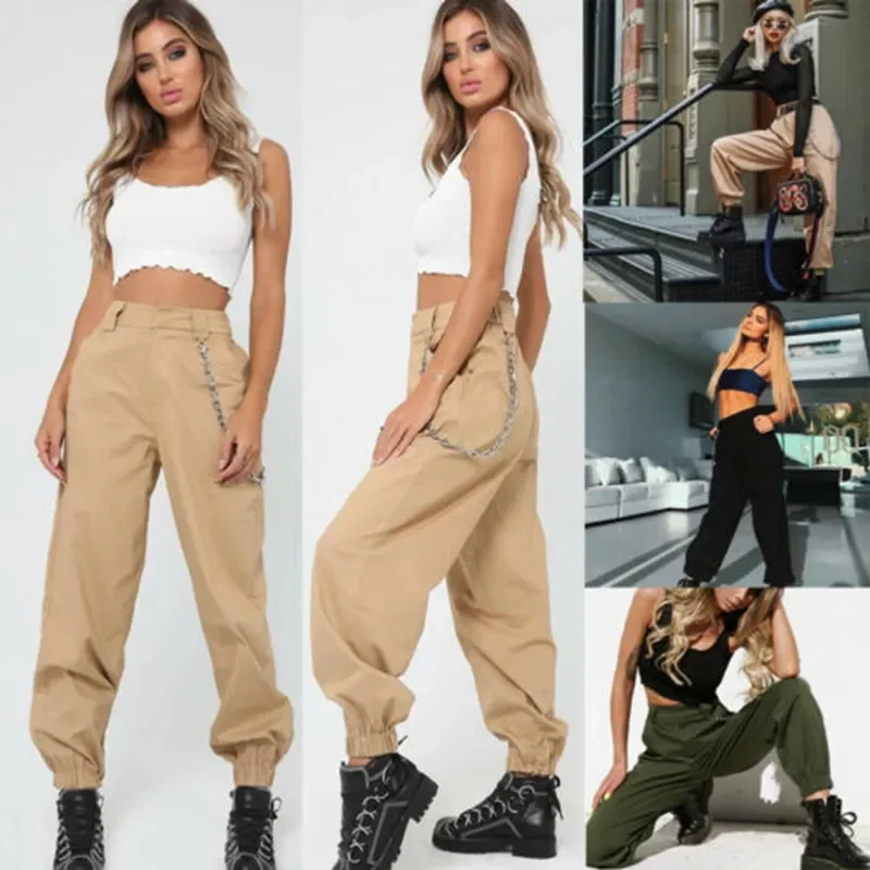

Cargo Trousers Casual Pants Without Chain Military Army Combat Camouflage Camo Cargo Pants Womens Clothing Women's Fashion