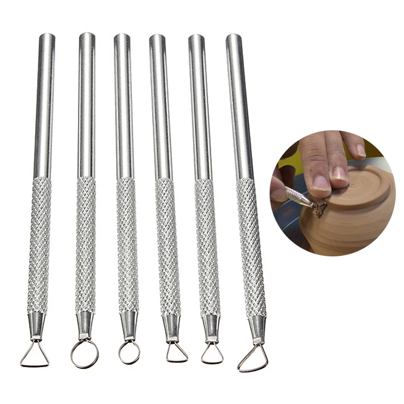 

Polymer Clay Tools Pottery Ceramics Ribbon Sculpting Tools Set Pottery Clay Sculpture Caving Scraper Craft Modelling Tools