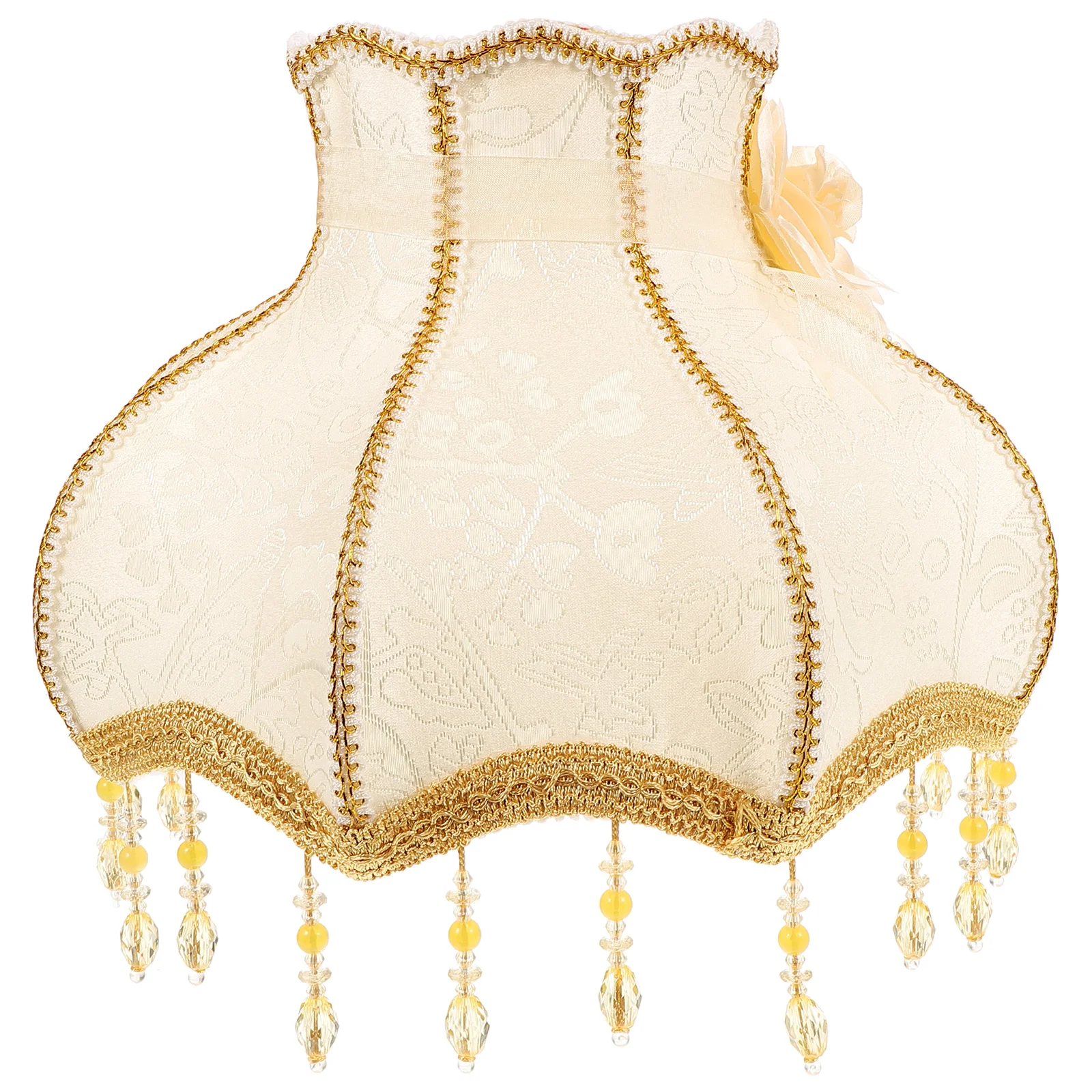 

Lamp Shade Table Lamp Cover European Lamp Shade Desk Lamp Cover Floral Lampshade(E27)