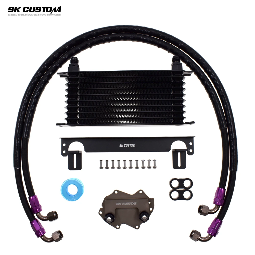 Фото Для Mini 1.5T 2.0T JCW B38 B48 Комплект масляного радиатора двигателя F54 Facelift/F55/F56/F57/F60 Clubman Countryman Cooper S ONE/OEM 11428649177 №5