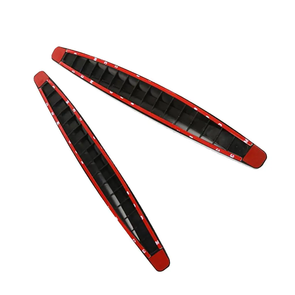 Pack of 2  High Quality Car Body Kit Bumper Lip Guard Protector Strips
