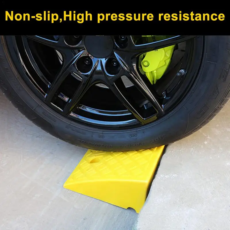 

Vehicle Ramps Non-Slip Curb Ramp With Pressure Resistance Ramp For Forklifts Trucks Buses Cars Wheelchairs Bikes Motorhome