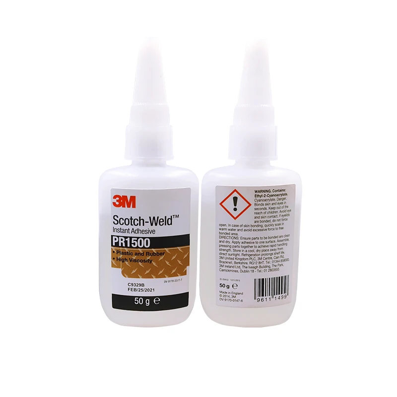 

Plastic & Rubber Instant Adhesive PR1500 50G Bottle Stronger Super Glue Multi-Purpose Fix HOT Super Strong Liquid Colorless Glue